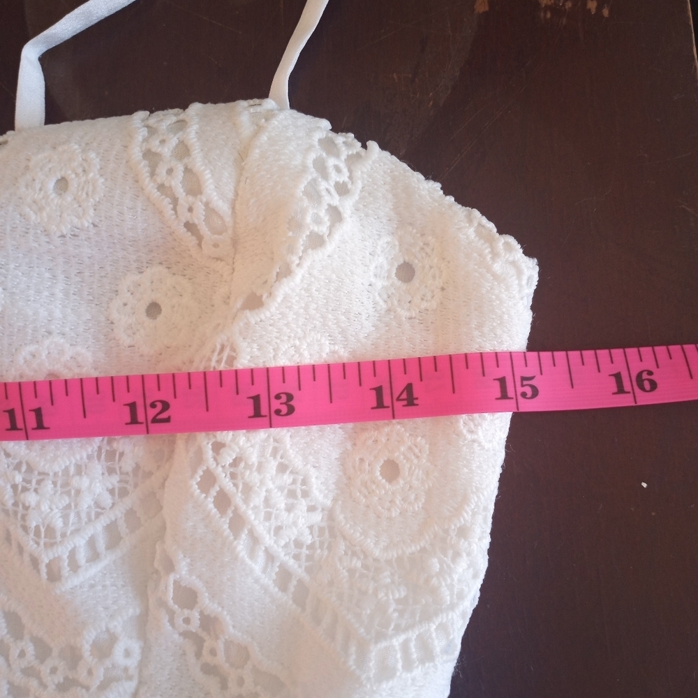 Anthropologie Lace Tiered Mermaid Bohemian Coquette Girl Coastal Cowgirl Dress S - Picture 10 of 12